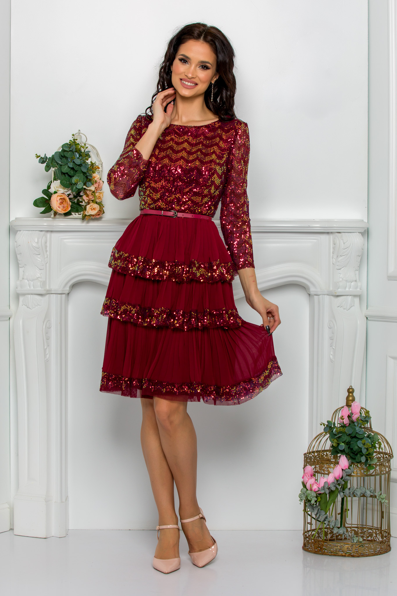 Rochie Cinthia Bordo