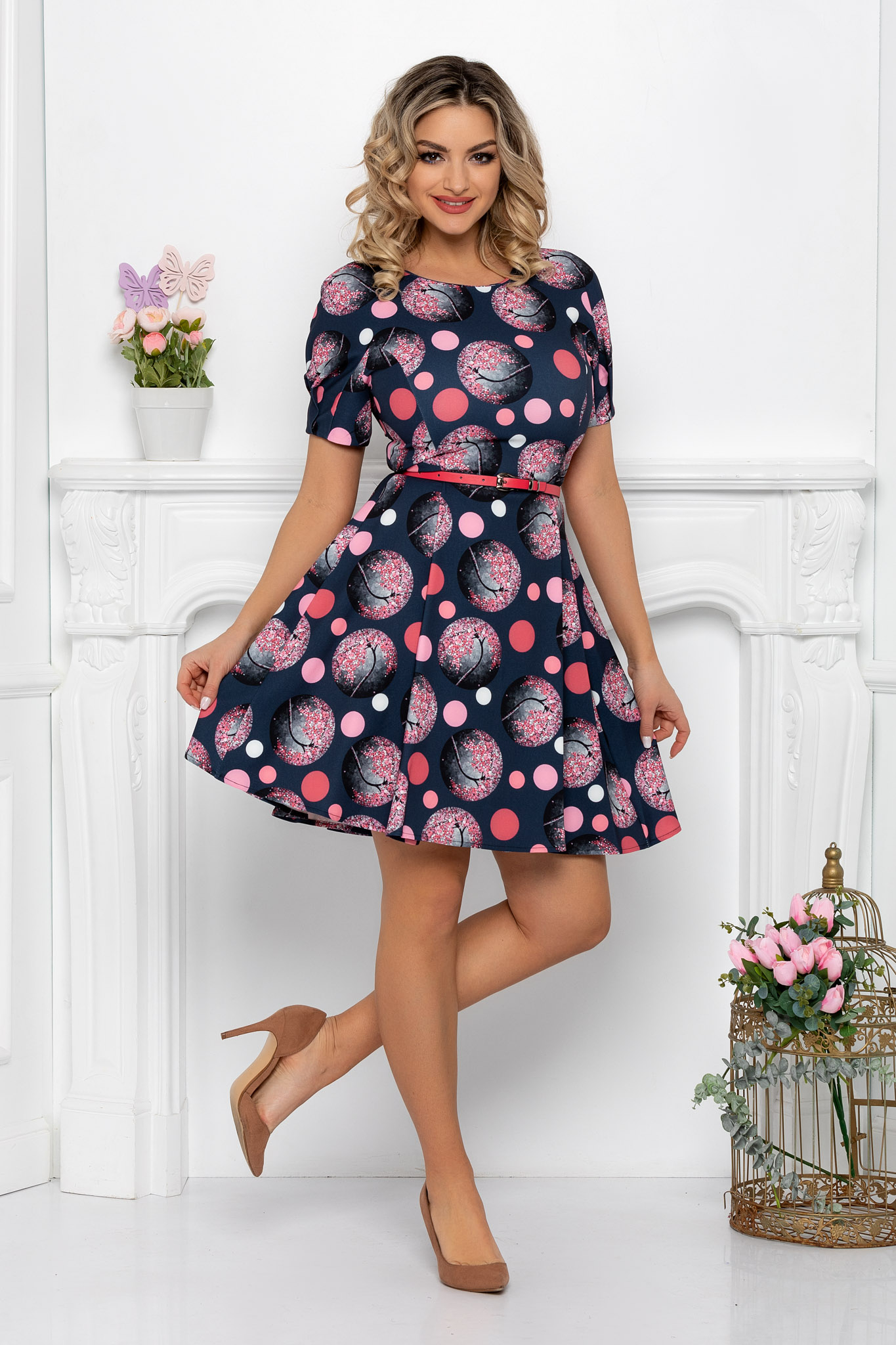 Rochie Katerina Gri Petrol