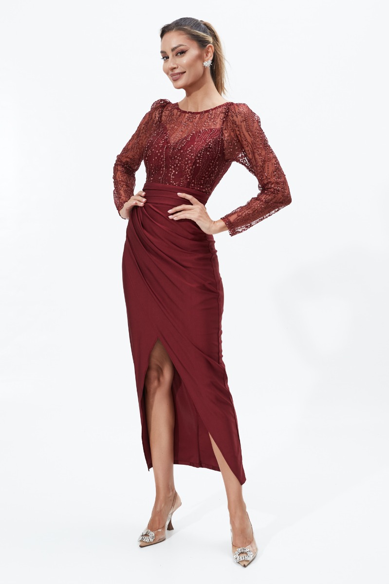 Rochie Fancy Bordo