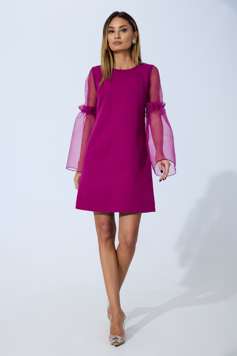 Rochie eleganta Moze Noriella Fucsia