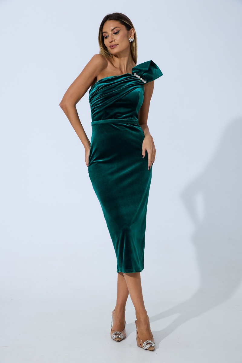 Rochie de ocazie Brillia Verde