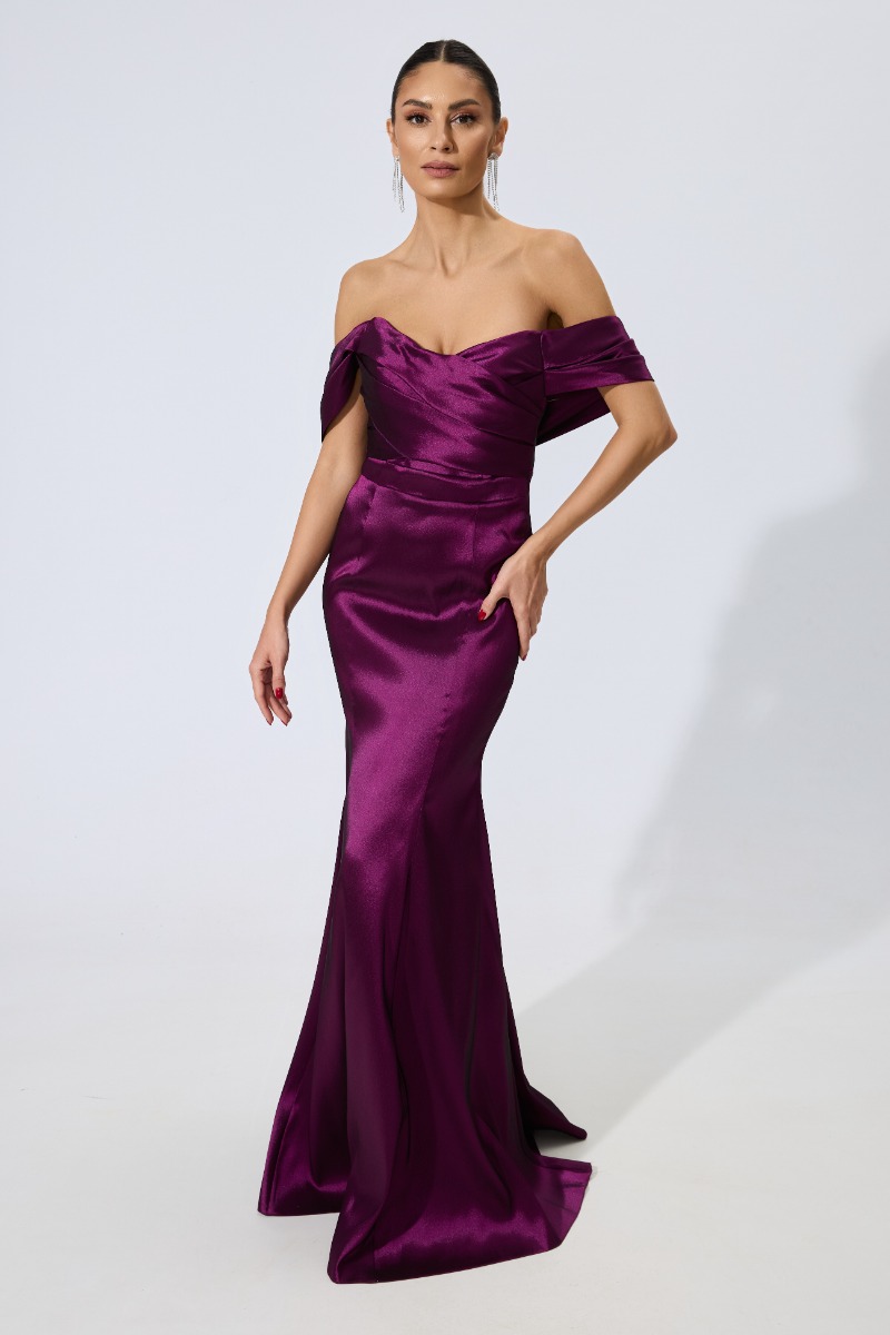 Rochie de ocazie tip sirena din tafta Candice Violet