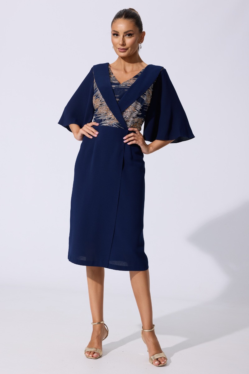 Rochie eleganta Karrie Bleumarin