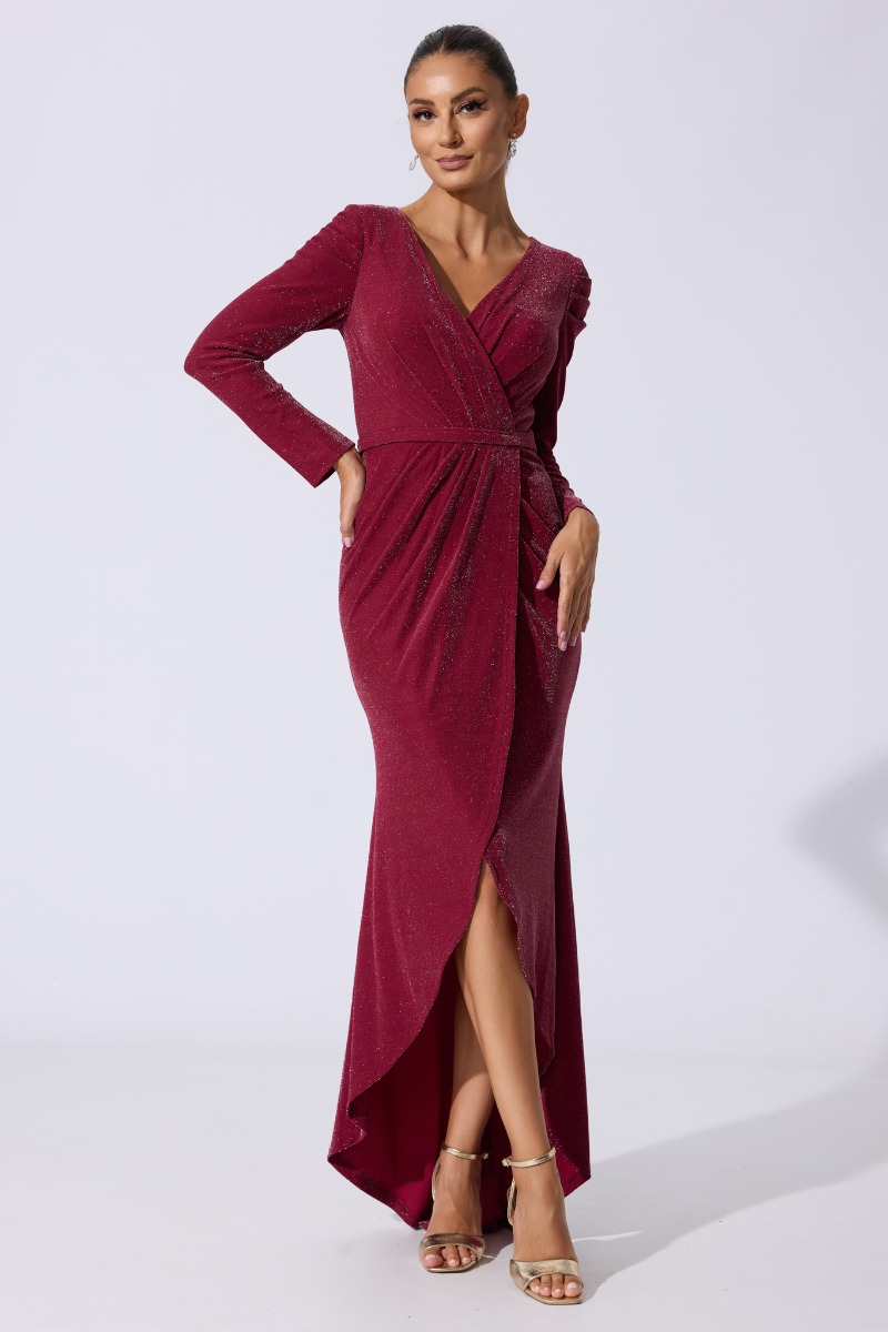 Rochie de ocazie Heather Bordo