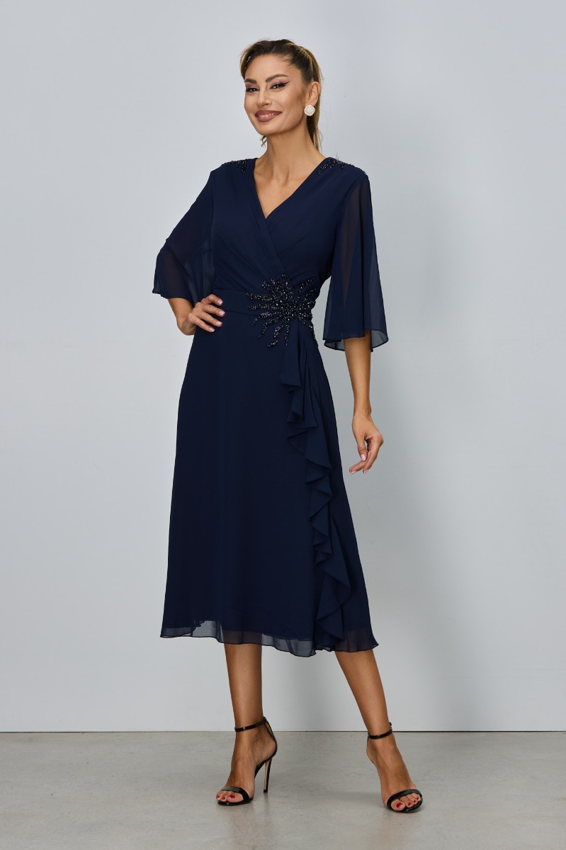 Rochie de ocazie Christa Bleumarin