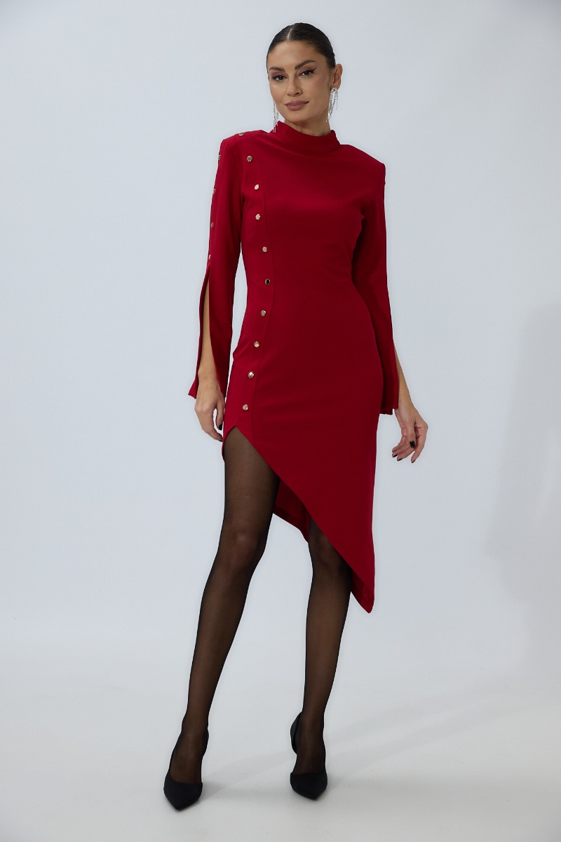 Rochie eleganta Zarina Marsala