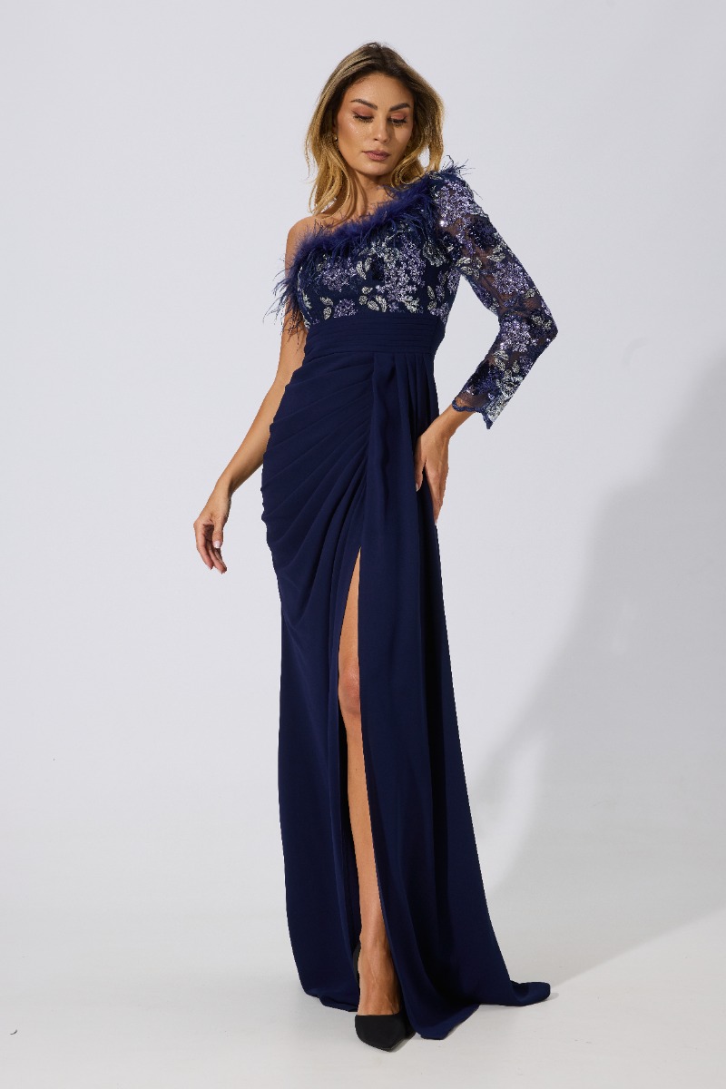 Rochie de ocazie Geminna Bleumarin