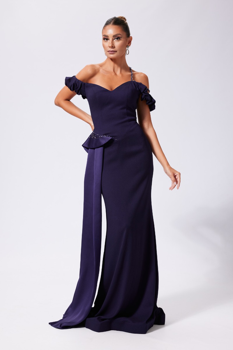 Rochie de ocazie premium Virginia Bleumarin