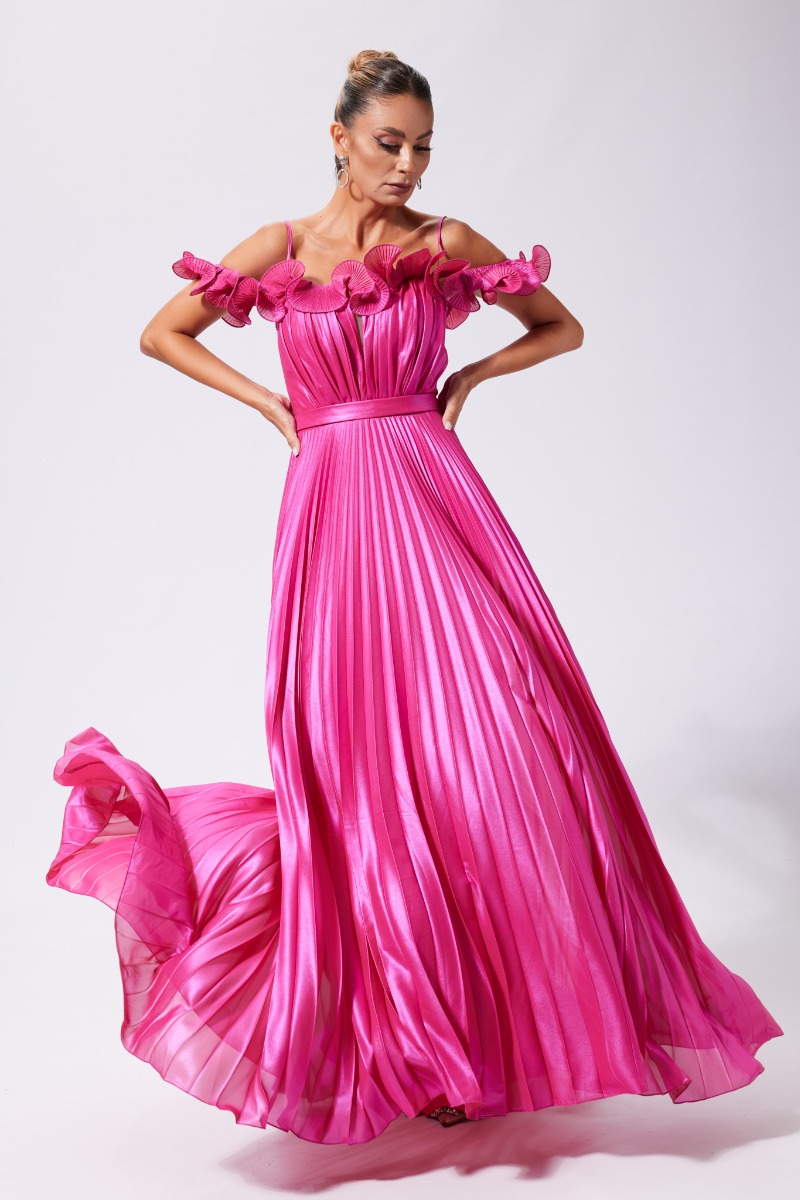 Rochie de ocazie premium Phoenix Fucsia