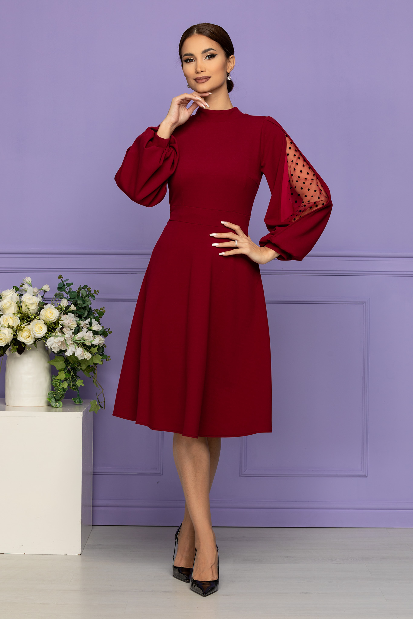 Rochie Moze Mirabell Bordo