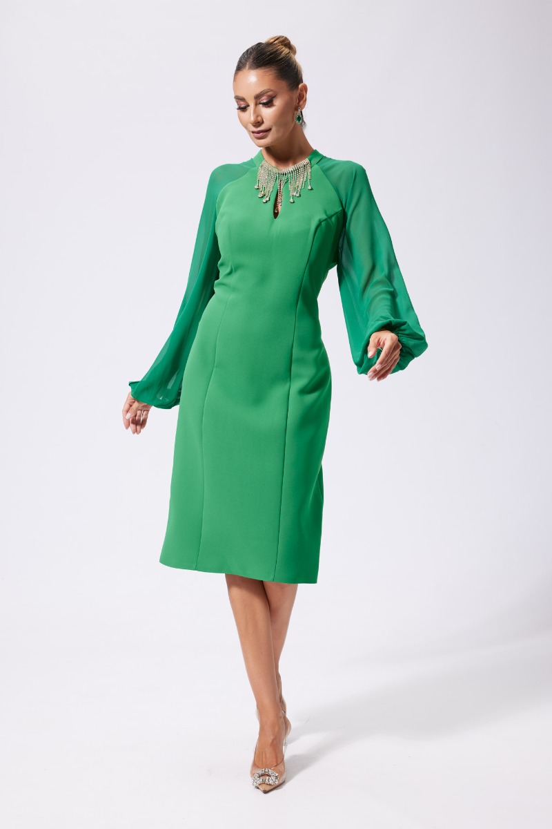 Rochie eleganta Iustina Verde