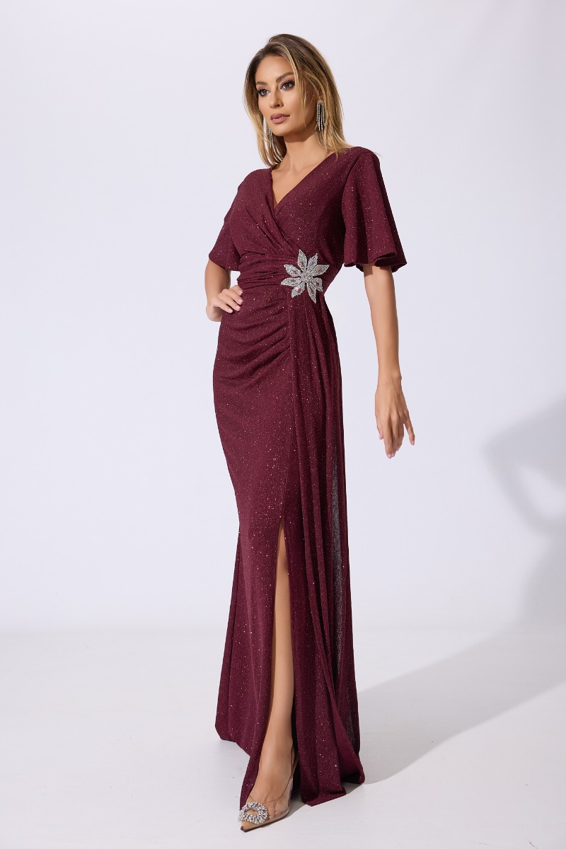 Rochie de ocazie Julienne Bordo